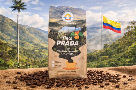 Tinto PRADA – ground- medium dark Colombian Speciality Coffee (250g) | 83+ SCA